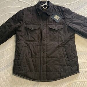 Filson Cover Cloth Quilted Jac Shirt Cinder Large